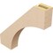 Ekena Millwork 3-inch W x 18-inch D x 18-inch H Westlake Rough Cedar Woodgrain TimberThane Knee Brace, Primed BRCUR03X18X18WTLRCPR - alternate 6